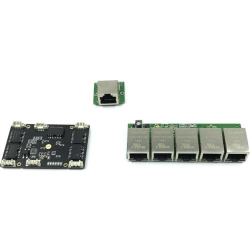 Unmanaged 5port 10/100M industrial Ethernet switch module PCBA board OEM Auto-sensing Ports PCBA board OEM Motherboard