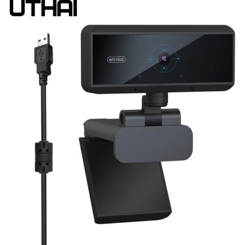 UTHAI The new high-definition 1080P autofocus computer camera built-in noise reduction microphone is compatible with USB2.0, 3.0