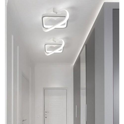 Ceiling Light For Home Lighting Bedroom Dining room Kitchen Decoration Ceiling lamp Fixtures Lamp White&Black Frame Lustre