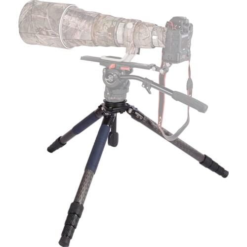 AOKA Professional heavy high load capacity 30kgs flexible systematic stativ carbon fiber big tripod for traveller