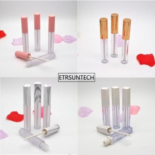 4/4.5ML Empty Frosted Transparent Lip Gloss Tube . DIY Girl-Heart Lipstick Bottle,Portable Lip Balm tubes F2162