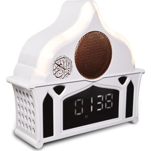 Telawah Azan Clock Quran Speaker Muslim Prayer Wireless Bluetooth Remote Control Colorful Light Islam APP Control 15 Languages