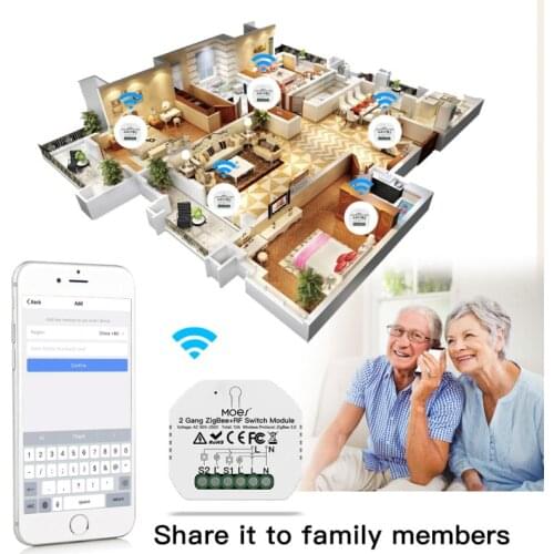 WiFi Smart Light Relay-Module Switch Tuya App-Control Yandex Alexa Google Wireless Smart Home Smart Life/Tuya 2 Way ZigBee 3.0