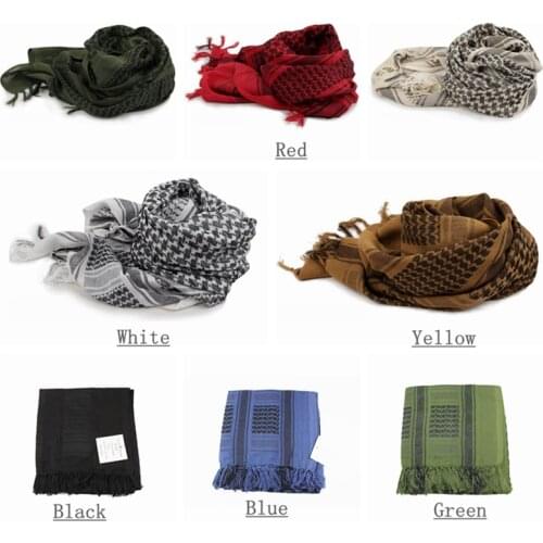 Winter Hunting Army Military Tactical Keffiyeh Shemagh Desert Arab Scarf Shawl Neck Cover Head Wrap Hiking Airsoft Accessories
