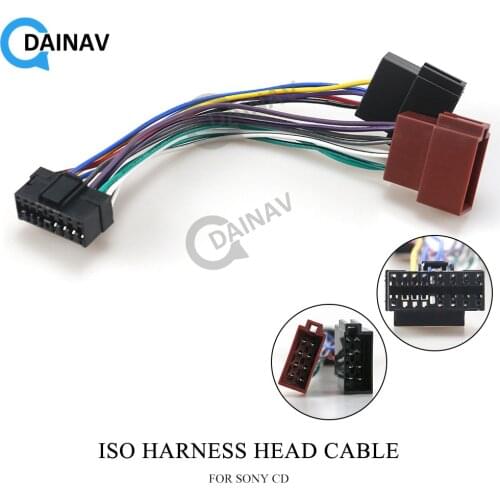15-109 Car ISO Harness Head Cable for SONY CD Stereo Radio Wire Adapter Plug Wiring Connector Cable