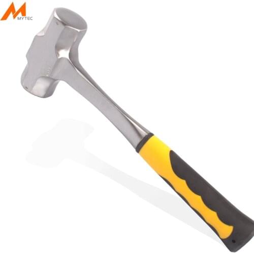 2LB - 4LB Sledge Hammer Heavy Duty One-piece Forged Steel Brick Drilling Crack Hammers Building Construction Engineer Hammer