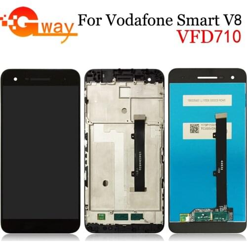 5.5" For Vodafone Smart V8 VFD710 VFD 710 LCD Display Touch Screen Phone Digitizer Assembly With Frame +Tools