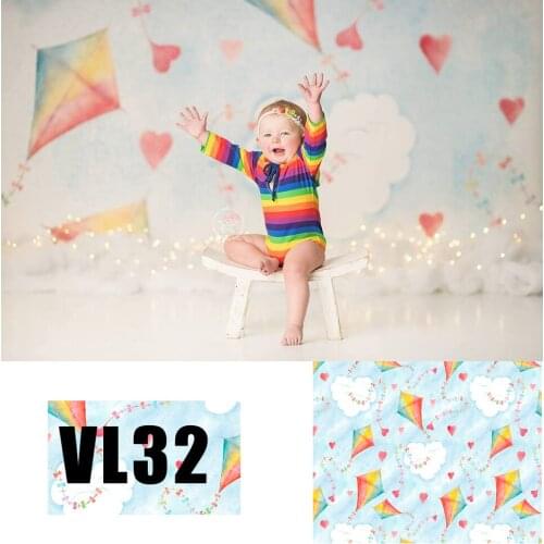 White clouds wind vinyl photography background photo studio backdrop Dessert Table Photobooth