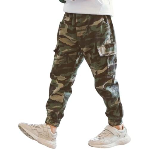 Girls Pants Casual Cargo Pants Kids Girls Pants Camouflage Kids Trousers Autumn Fashion Kids Clothes For Girls 6 8 10 12 14 Year