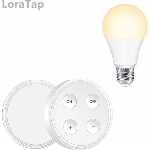 Dimmer Switch Remote Control Led Bulb E27 portable mini wireless switch 200m range no wifi no app no hub easy to use