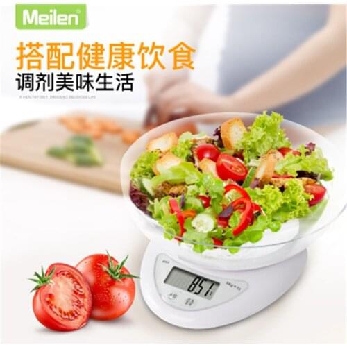 5KG/1g Kitchen Scale Household Electronic Food Scales Coffee Scales Measuring Tool libra Jewelry Scale LCD Digital Steelyard