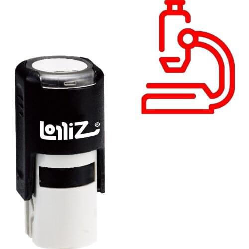 LolliZ Microscope Self-Inking Rubber Stamp - Modern Symbol Series