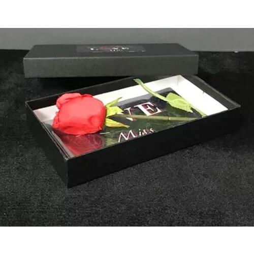 Miss by J.C Magic - Tricks Greeting Card to Rose Appearing Romantic Magie Close Up Street Illusion Gimmick Mentalism Magic Props