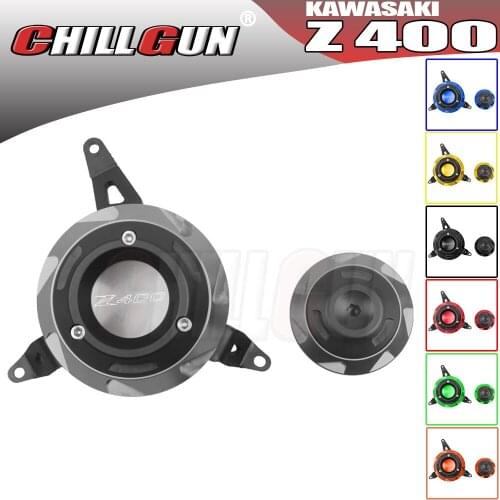 Motorcycle CNC Engine Guard Side Protective Cover Crash Slider Falling Protector For KAWASAKI Z400 Z 400 Z-400 2019 2020 2021