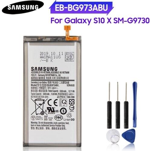Original Phone Battery EB-BG973ABU EB-BG973ABE For Samsung GALAXY S10 Galaxy S10X SM-G9730 G973F S10 X 3400mAh Authentic Battery