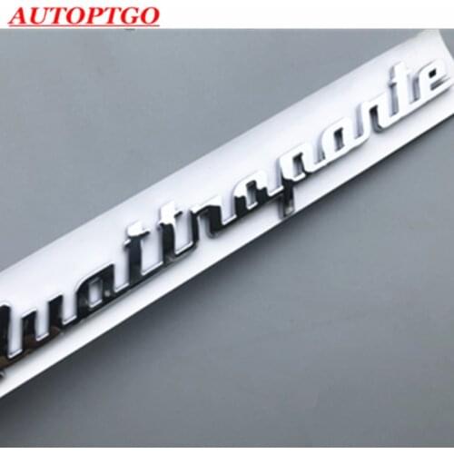 Fits Maserati Quattroporte Logo Emblem Badge Nameplate Decal Trunk or Hood Sticker