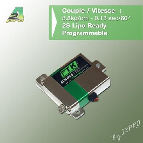 PTK 8525 MG-D all metal digital servo programmable steering gear glider KST DS125/135MG same level