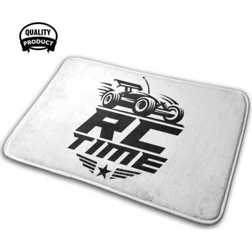 Rc Time Great For Remote Radio Control Driver Fan Racers Car Sports Buggy Soft House Family Anti-Slip Mat Rug Carpet Rc Buggy
