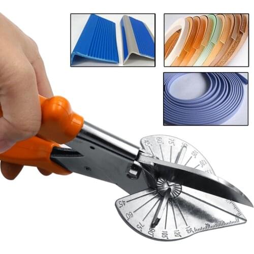 Hand Miter Scissors Angle Shear 45-135 Degree Multifunction Edge Card PVC PE Plastic Pipe Hose Duct Cutter Scissor Cut Tool