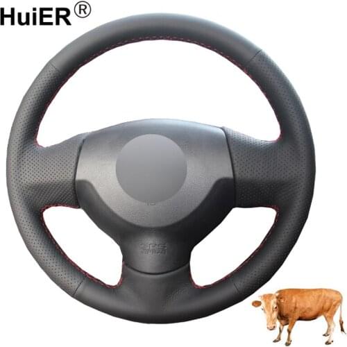 Hand Sewing Car Steering Wheel Cover Top Cow Leather For Mitsubishi Lancer X 10 2007-2015 Outlander 2006-2012 2013 ASX 2010-2013