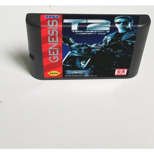 T2 Judgement Day - 16 Bit MD Game Card for Sega Megadrive Genesis Video Game Console Cartridge