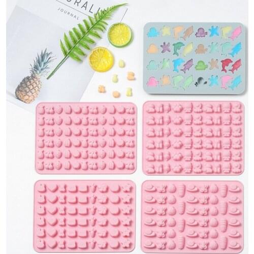 High Temperature Resistant Fruit Animal Chocolate Soft Candy Jelly Silicone Mold Jewelry Fillings DIY Handmade Mould Resin Craft