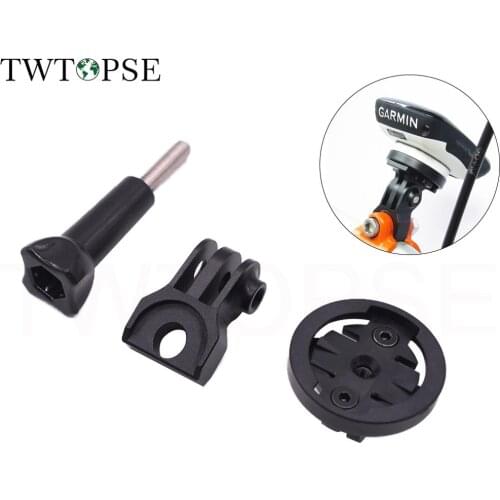 TWTOPSE Bike Computer Flashlight Camera Holder Rack For Brompton Folding Bicycle Mount For GOPRO/GARMIN/Bryton/Cateye Light Part