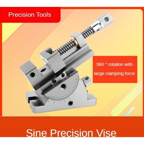 2 inch universal precision vise 360 degree rotation adjustable angle sine tilting pliers grinder manual