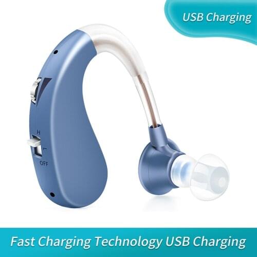 USB Sound Amplifier Hearing Aid Elderly Wireless Earphones Mini Portable Hearing Device Rechargeable Deafness Apparatus audifono