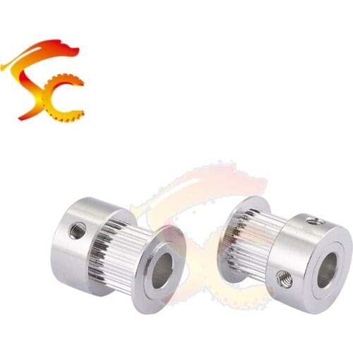 S2M 24teeth timing pulley 8mm bore for belt width 10mm Aluminium S2M 24 teeth for 3D printer
