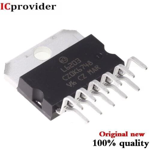 1pcs/lot L6203 ZIP-11 IC DRIVER FULL BRIDGE MULTIWAT 5A 12 V 48 V NEW In Stock