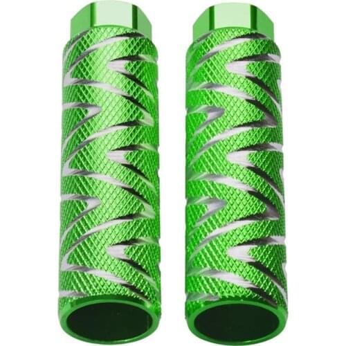 2 Pcs Aluminum Alloy Bike Pegs BMX Pedals Fit 3/8 Inch Axles Bicycle Back Seat Pedals