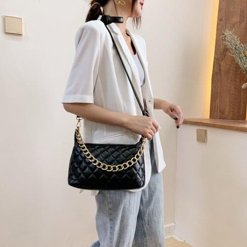 2021 Fashion solid color PU leather diamond pattern womens Shoulder Messenger Bag purses and handbags crossbody bags for women