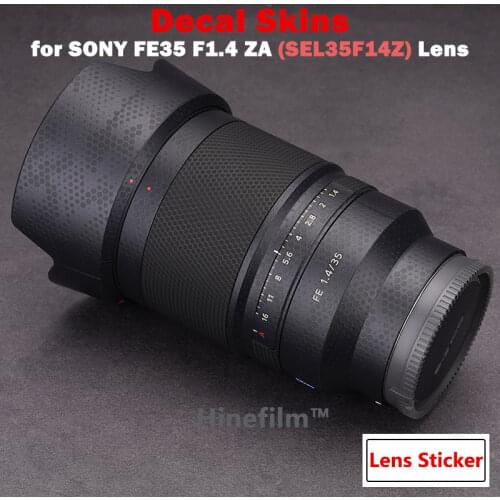 SEL35F14 FE35 F1.4ZA Len Premium Decal Skin for SONY Distagon T* FE 35mm f/1.4 ZA Lens Protector Anti-scratch Cover Film Sticker