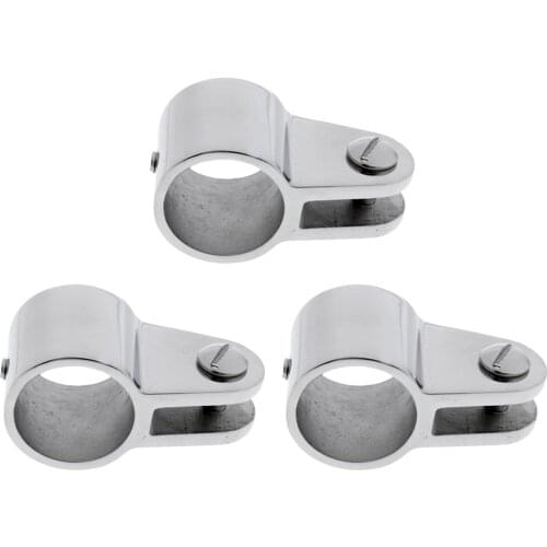 3x Marine Boat 316 Stainless Steel Jaw Slides Bimini Top Slides 22mm