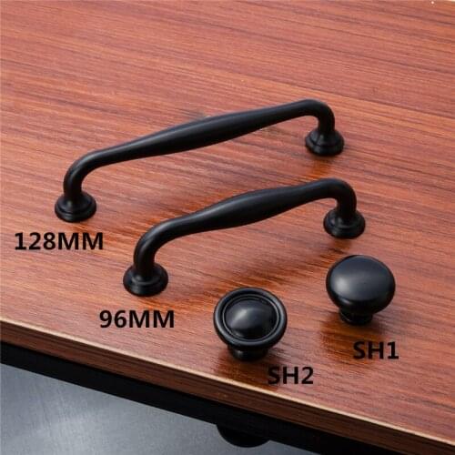 5PCS/Lot Simple Alloy Door Handles and Knobs For Wardrobe Cabinet Cupboard Drawer Kitchen Bedroom Accessories Furniture Hardware