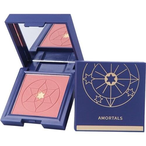 AMORTALS Natural Blush Baked Cheek Face Blusher Texture Matte Face Base 4 Colors Mineral Blusher Palette Blush Nude Makeup