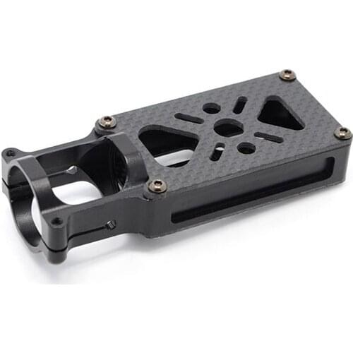 D25 Aluminium / Carbon Fiber Motor Mount - Black suitable for 25mm Out-diameter Arm Tube