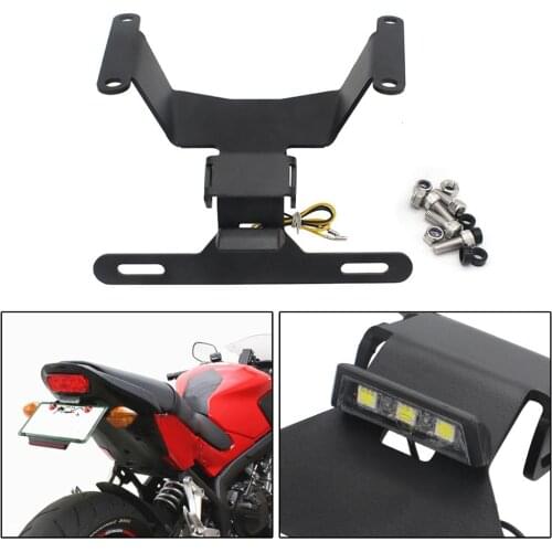 For Honda CBR650R Motorcycle Plate Holder Modern Motor Frame License Plate Holder License Bracket Tail Tidy Fender Eliminator