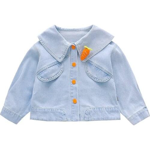 2020 Girl Baby Denim Jacket Coat Spring Autumn Wear Kids Cute Jackets Children Clothes so beautiful good quality