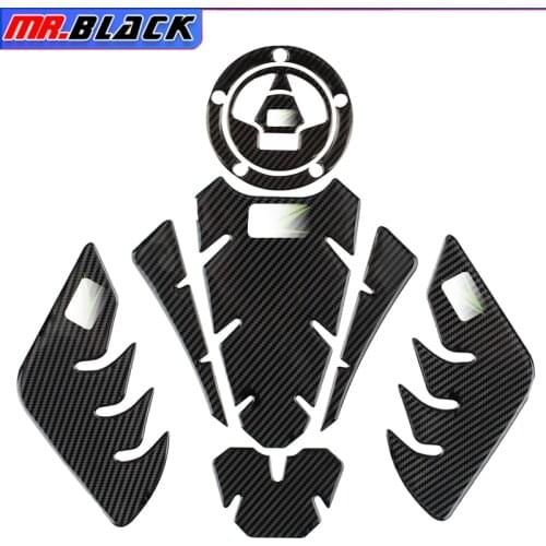New Motorcycle Tank Pad Protector Sticker Decal Gas Fuel Knee Grip Traction Side For Kawasaki Z1000 Z1000SX ZX-6R ZX-10R ER6N/F