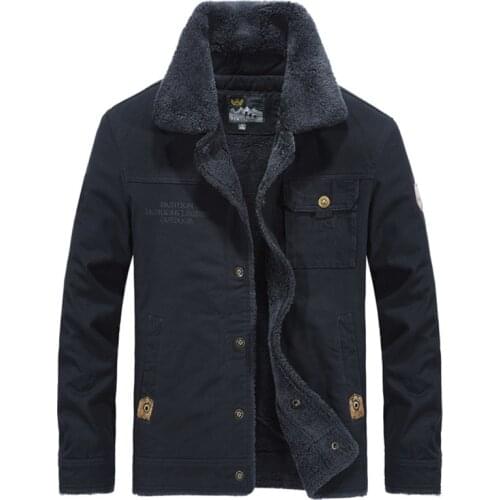 2020 New Thermal Military Jacket Men Winter Casual Jacket Coat Thick Army Pilot Jackets Air Force Outwear Jaqueta Fleece Lining