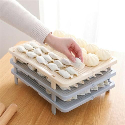 Non-slip Dumplings Storage Rack Plastic Can Be Superimposed Buns Baking Pastry Holder Tray Cooking Tool Kitchen Accessories
