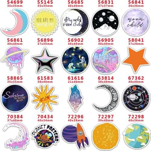DIY Craft Supplies Sewing Accessories Cartoon Star Printed Planar Resins Mold 30 Pieces. PR-54699