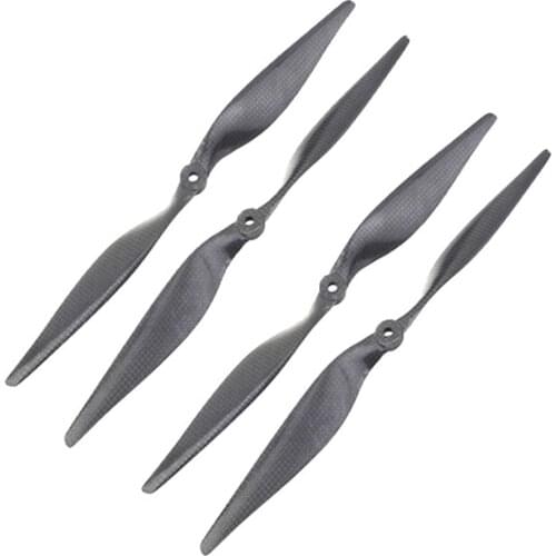 13x6.5 3K Carbon Fiber Propeller CW CCW 1365 CF Props 4 Pairs For Quadcopter Hexacopter Multi Rotor UFO