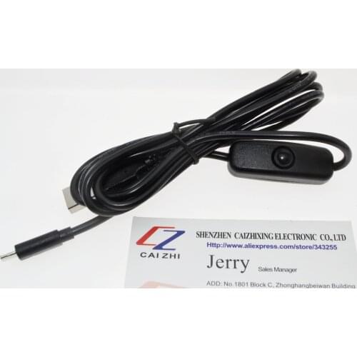 Raspberry Pi USB to Micro USB with ON/OFF Switch Charger Power Cable for Android Raspberry Pi 2