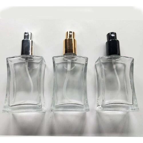 50ml Glass Refillable Perfume Bottle Atomizer High-grade Empty Cosmetic Container Portable Perfume Spray Bottle with Package