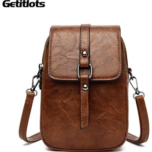 New Retro Shoulder Bag Casual Handbag Crossbody Bags for Women Girl Purse Mini Messenger Bags Double Zipper Phone Money Pouch