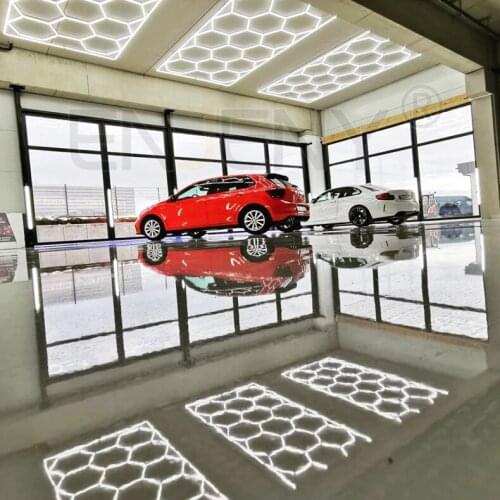 Factory Led Honeycomb Hexagon Color Tunnel Lamp Wash Station Lights Decoration for Car Beauty Shop Working Ceiling полировка фар