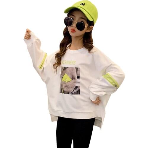 Girls Sweatshirt & Hoodies Autumn Girls Hoodies Outerwear Teenager Children Coat Pullover Sweatshirt For Boys Girls